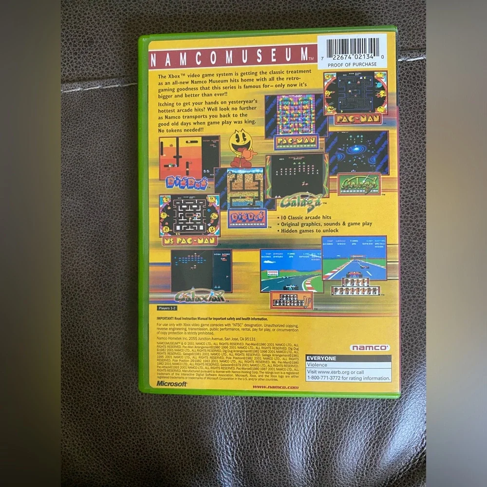Namco Museum (Microsoft Xbox, 2002)